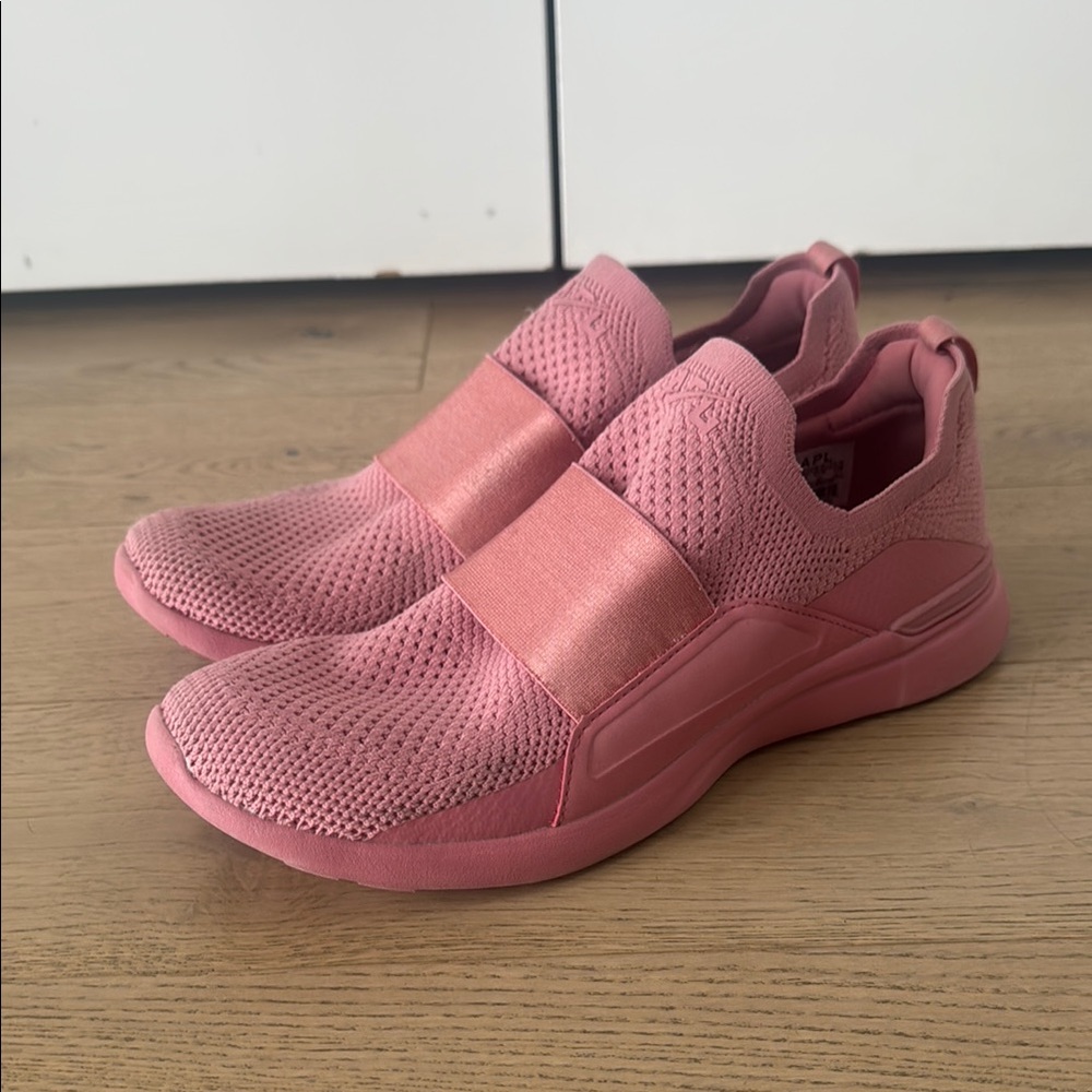 Women's APL Pink Slip-On Sneakers